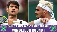 Link xem trực tiếp Carlos Alcaraz vs Fabio Fognini 19h30 hôm nay, vòng 1 Wimbledon 2025