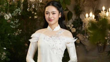 Á hậu Vân Nhi đẹp dịu dàng với áo dài của NTK Vũ Lan Anh