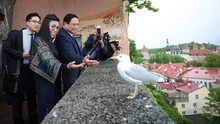 Thủ tướng Phạm Minh Chính và Phu nhân tham quan phố cổ Tallinn, Estonia