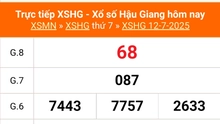 XSHG 12/7 - Kết quả xổ số Hậu Giang hôm nay 12/7/2025 - Trực tiếp XSHG ngày 12 tháng 7