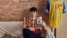 Lương Xuân Trường bảnh bao khi diện thiết kế retro ĐT Việt Nam tại SEA Games 18 