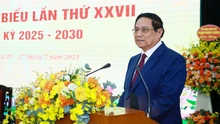 Thủ tướng Phạm Minh Chính dự Đại hội đại biểu Đảng bộ Thông tấn xã Việt Nam lần thứ 27, nhiệm kỳ 2025 - 2030