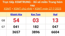 XSMT 27/7 - Kết quả xổ số miền Trung hôm nay 27/7/2025 - Kết quả XSMT Chủ nhật ngày 27 tháng 7