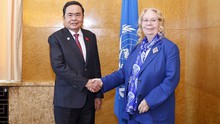 Chủ tịch Quốc hội Trần Thanh Mẫn gặp Tổng Giám đốc Văn phòng LHQ tại Geneva