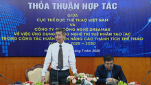 Triển khai thí điểm ứng dụng AI vào công tác huấn luyên ở 4 đội tuyển quốc gia