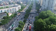 Hà Nội thực hiện phân làn đường Võ Chí Công