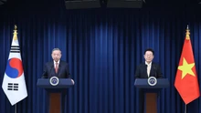 Tổng Bí thư Tô Lâm và Tổng thống Hàn Quốc Lee Jae Myung gặp gỡ báo chí