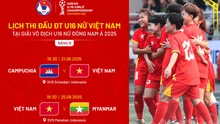Lịch thi đấu bóng đá U16 nữ Đông Nam Á 2025