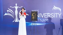 Thí sinh Hoa hậu Sinh viên Việt Nam 2025 gây ấn tượng với bức chân dung Chủ tịch Hồ Chí Minh