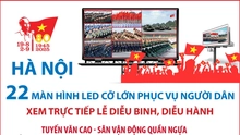 Chi tiết 22 màn hình LED lớn phục vụ người dân xem trực tiếp Lễ diễu binh, diễu hành trên phố Hà Nội