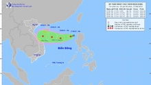 Vùng gần tâm áp thấp nhiệt đới mạnh cấp 6, giật cấp 8