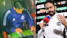 CĐV Man United 'đứng hình' trước hành động kỳ lạ của HLV Ruben Amorim ở trận thua sốc