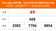 XSHCM 9/8 - XSTP thứ Bảy - Kết quả xổ số Hồ Chí Minh hôm nay ngày 9/8/2025