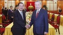 Tổng Bí thư Tô Lâm gặp Chủ tịch Đảng Nhân dân Campuchia