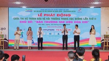 Phát động thi vẽ tranh bảo vệ môi trường học đường chủ đề 'Sân trường mơ ước của em'