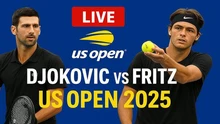 Link xem trực tiếp Djokovic vs Taylor Fritz 07h00 hôm nay, vòng tứ kết US Open 2025