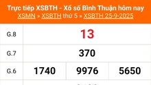 XSBTH 25/9 - Kết quả xổ số Bình Thuận hôm nay 25/9/2025 - Trực tiếp XSBTH ngày 25 tháng 9