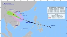 Dự báo 19 giờ ngày 28/9, bão trên vùng biển Nghệ An - Quảng Trị