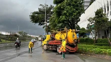 Hà Nội khẩn trương tiêu thoát nước phòng chống úng ngập