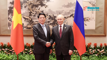 Chủ tịch nước Lương Cường hội kiến Tổng thống Nga Vladimir Putin