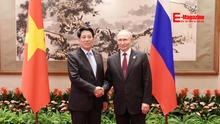 Chủ tịch nước Lương Cường hội kiến Tổng thống Nga Vladimir Putin