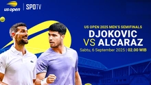Link xem trực tiếp Djokovic vs Alcaraz 02h00 hôm nay, vòng bán kết US Open 2025