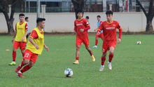 U23 Việt Nam hứng khởi tập buổi đầu tại Campuchia