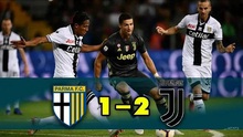 Video clip bàn thắng Parma 1-2 Juventus: Ronaldo vẫn chưa ghi bàn
