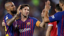Barcelona 2-2 Girona: Messi và Pique giúp Barca chật vật giữ lại 1 điểm vì thiếu người