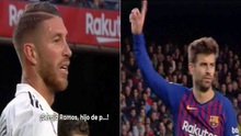 Pique được khen ngợi với hành động bảo vệ Sergio Ramos