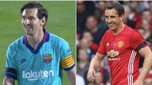 Messi gây sốc khi có diện mạo mới giống hệt... Gary Neville.