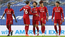 Brighton 1-3 Liverpool: Salah lập cú đúp, Liverpool nhắm kỷ lục 100 điểm