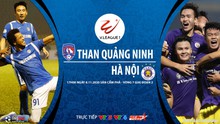 Nhận định bóng đá nhà cái Than Quảng Ninh vs Hà Nội . Bóng đá Việt 2020. Trực tiếp VTV