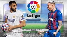 Nhận định bóng đá nhà cái Real Madrid vs Levante. BĐTV trực tiếp La Liga vòng 21