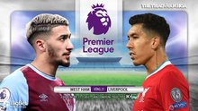 Nhận định bóng đá nhà cái West Ham vs Liverpool. K+PM trực tiếp bóng đá Ngoại hạng Anh