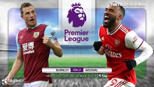 Nhận định bóng đá nhà cái Burnley vs Arsenal. K+, K+PM trực tiếp bóng đá Ngoại hạng Anh