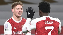 Arsenal: Saka và Smith Rowe giờ rất quan trọng với Arteta