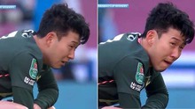 Son Heung Min khóc nức nở trong ngày Tottenham thua Man City