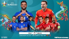 Kèo nhà cái Ý vs Xứ Wales. Soi kèo bóng đá EURO 2021. Trực tiếp VTV6, VTV3
