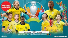 Kèo nhà cái. Soi kèo Thụy Điển vs Ukraine. VTV6 VTV3 trực tiếp bóng đá EURO 2021