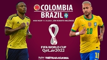 Soi kèo nhà cái Colombia vs Brazil. Nhận định, dự đoán bóng đá World Cup 2022 (4h00, 11/10)