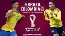 Nhận định bóng đá nhà cái Brazil vs Colombia. Nhận định, dự đoán bóng đá World Cup 2022 (7h30, 12/11)