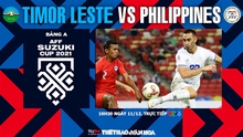 Nhận định bóng đá nhà cái Timor Leste vs Philippines. Nhận định bóng đá, dự đoán AFF Cup 2021 (16h30, 11/12)