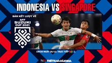 Nhận định bóng đá nhà cái Indonesia vs Singapore. Nhận định, dự đoán bóng đá AFF Cup 2021 (19h30, 25/12)