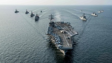 Mỹ điều thêm tàu sân bay hạt nhân USS Ronald Reagan tới Bán đảo Triều Tiên