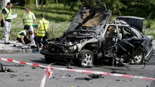 Xe Mercedes nổ tung trên phố, đại tá tình báo Ukraine thiệt mạng