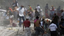 VIDEO: Thủ đô Mexico tan hoang sau trận động đất 7,1 độ Richter