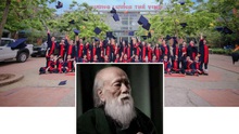 Cựu học sinh Lương Thế Vinh hát 'Bài học đầu tiên' tiễn biệt PGS Văn Như Cương