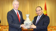 Đại sứ Hoa Kỳ Ted Osius chào từ biệt Thủ tướng Nguyễn Xuân Phúc