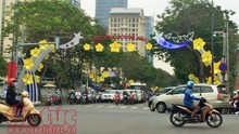 TP Hồ Chí Minh trang trí đường phố chào đón năm mới 2018
